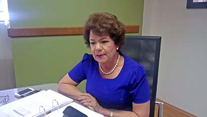 Raquel Velasco Macías, comisionada presidenta de la CEAIP ■ FOTO: ALMA TAPIA