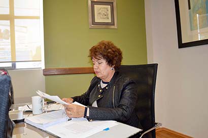 Raquel Velasco Macías, comisionada presidenta de la CEAIP ■ foto: La Jornada Zacatecas