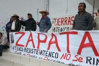 Se reanuda la lucha del pueblo de Atenco contra la construcción del aeropuerto. Foto: La Jornada