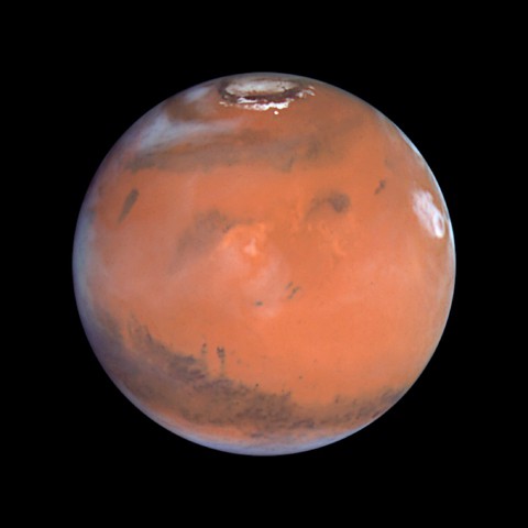 Imagen de Marte captada por el telescopio Hubble en 1999. Foto Reuters / NASA