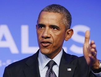 El presidente Barack Obama, durante una conferencia al concluir la cumbre de la OTAN en Gales. Foto Reuters