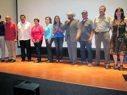 La Cineteca Zacatecas fue el escenario para el estreno del filme, donde concurrieron actores, colaboradores y familiares del personaje ■ foto: La Jornada Zacatecas
