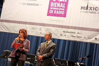 Aspectos de la inauguración de la Bienal Internacional de Radio ■ FOTO: ANDRÉS SÁNCHEZ