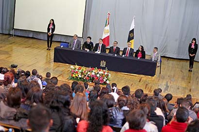 Inauguración del congreso en el auditorio de la Unidad Académica de Derecho ■ FOTO: ANDRÉS SÁNCHEZ