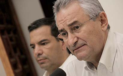 Mario Rodríguez y Rafael Sánchez ofrecieron una conferencia de prensa ■ FOTO: ERNESTO MORENO
