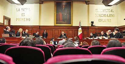 Aspecto del pleno de Suprema Corte de Justicia de la Nación ■ FOTO: LA JORNADA ZACATECAS