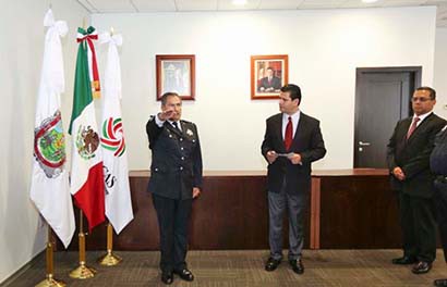 El 6 de octubre del año en curso el gobernador tomó protesta a Jesús Pinto Ortiz como coordinador estatal del Mando Único Regionalizado para el estado ■ foto: La Jornada Zacatecas