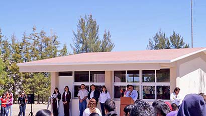 Imagen de las instalaciones del Cecytez plantel Tlaltenango ■ foto: La Jornada Zacatecas