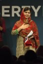 La ganadora del Premio Nobel de la Paz 2014, Malala Yousafzai. Foto: Xinhua