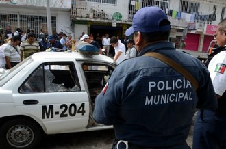 Policía municipal guerrerense, en imagen de archivo. Foto Cuartoscuro