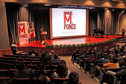 Aspecto del anuncio del primer Festival de Música Manuel M. Ponce ■ foto: Andrés Sánchez