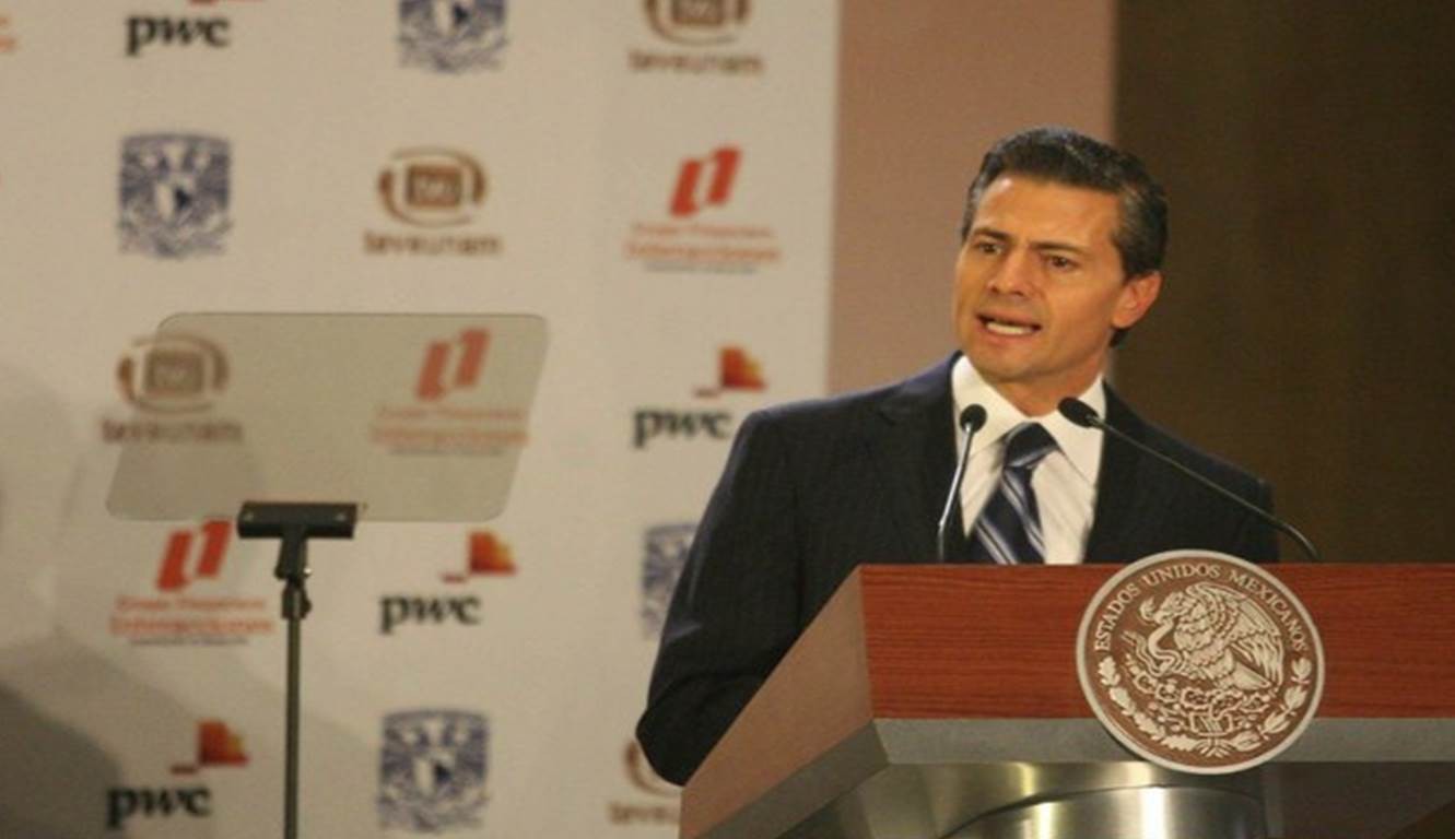 El presidente Enrique Peña Nieto durante un evento la víspera en la ciudad de México. Foto Guillermo Sologuren