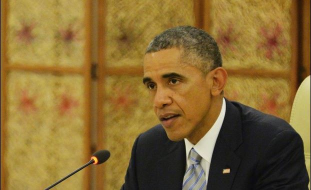 El presidente de Estados Unidos, Barack Obama, en la segunda Cumbre de Estados Unidos y la Asociación de Naciones del Sudeste Asiático, este jueves. Foto Xinhua