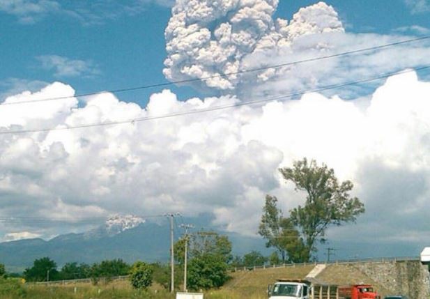 Volcán de Colima. Foto: Cortesía Protección Civil