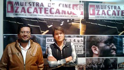 Alberto Amador y Odín Salinas, participantes del proyecto de El sueño defeño ■ FOTO: CARLOS NAVARRETE