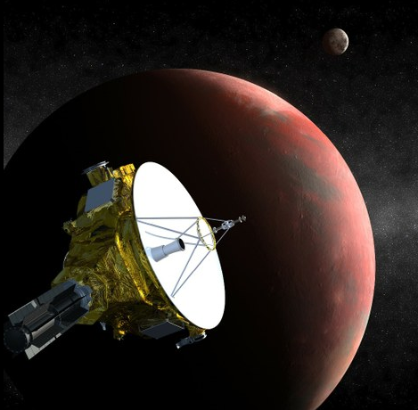 La impresión de un artista de la nave espacial New Horizons de la NASA, en camino a Plutón. Foto Reuters