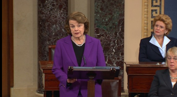 Dianne Feinstein, presidente del Comité de Inteligencia del Senado, al infofrmar este martes sobre las tácticas de la CIA. Foto Ap