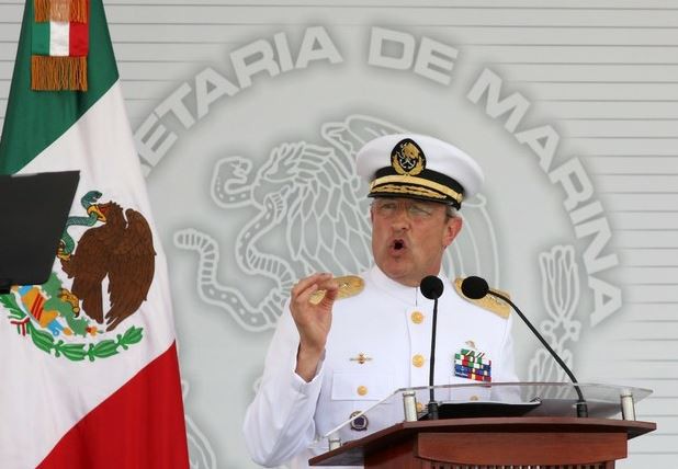 El titular de la Secretaría de Marina y Armada de México, Vidal Francisco Soberón Sanz, en un acto el 30 de julio pasado. Foto Saúl López / Cuartoscuro