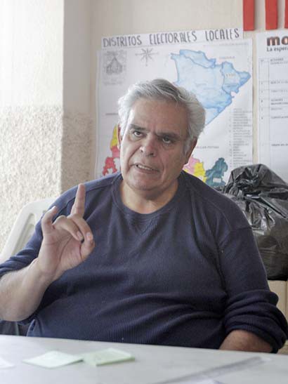 Luis Medina Lizalde, dirigente estatal de Movimiento de Regeneración Nacional ■ FOTO: LA JONADA ZACATECAS