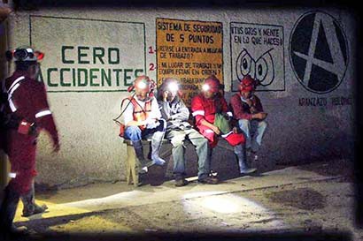 Imagen de archivo de la mina Aranzazu; al menos 350 trabajadores fueron despedidos ■ foto: FACEBOOK DE ARANZAZU HOLDING
