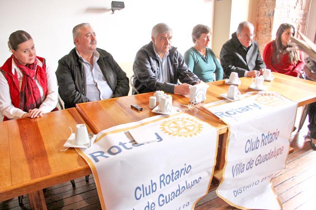 Integrantes de los clubes rotarios de Villa de Guadalupe y Fresnillo ■ foto: andrés sánchez