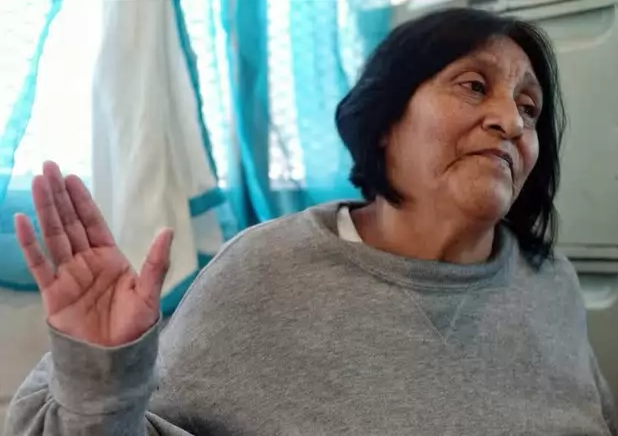 Olga Meza, indígena acusada de abigeato se encuentra detenida en la Penitenciaria de Tijuana. Foto Miguel Cervantes Sahagún / La Jornada Baja California