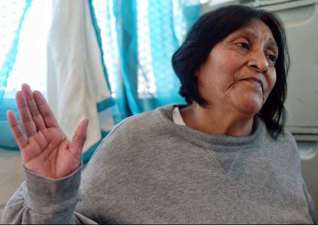 Aurora Meza, indígena acusada de abigeato. Foto Miguel Cervantes Sahagún / La Jornada Baja California