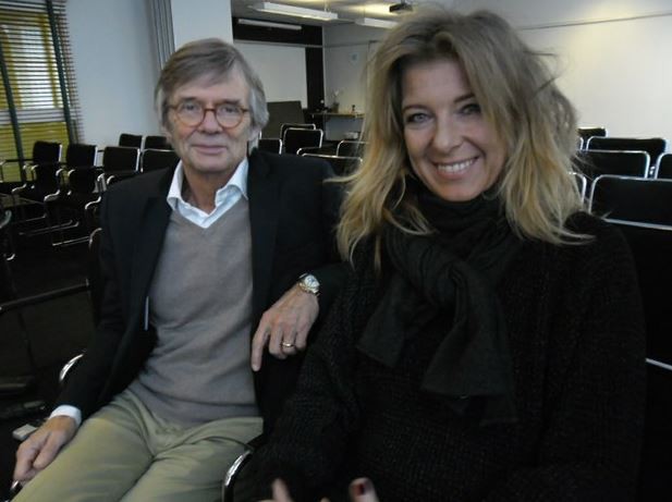 Director de cine Bille August y la actriz Paprika Steen. Ambos de Dinamarca. Foto: La Jornada