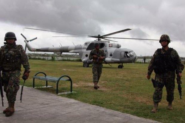Efectivos del Ejército Mexicano y policías federales apoyan las tareas de vigilancia en Reynosa, Tamaulipas, en imagen de archivo. Foto Cuartoscuro