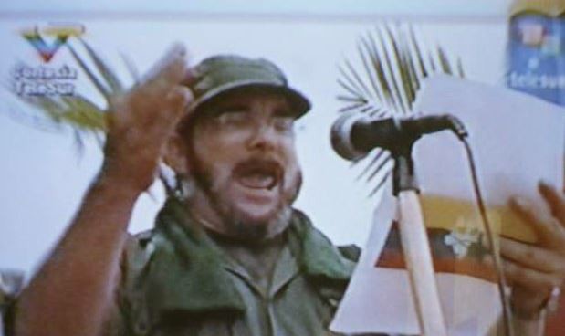 Imagen sin fecha de un video difundido por la red Telesur, del máximo líder de las FARC, 'Timochenko'. Foto Ap