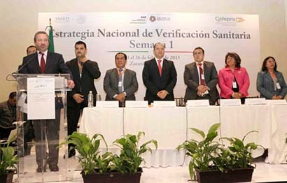 Acto de apertura para la Estrategia Nacional de Verificación Sanitaria ■ foto: La Jornada Zacatecas