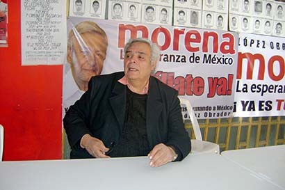 Luis Medina Lizalde, líder de Morena en el estado