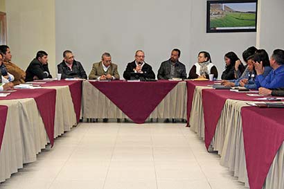 Aspecto de la reunión del Comité de Seguridad, Salud y Medio Ambiente del Clúster Minero de Zacatecas ■ FOTO: LA JORNADA ZACATECAS