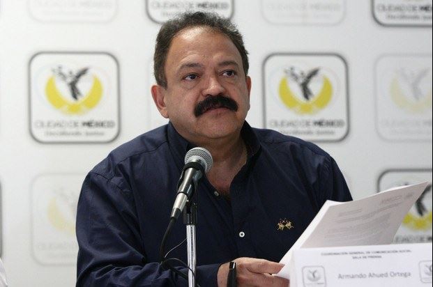 Armando Ahued ofreció una conferencia de prensa para dar un resumen de la situación de los heridos de la explosión del Hospital Meterno Infantil de Cuajimalpa. Foto La Jornada / Archivo