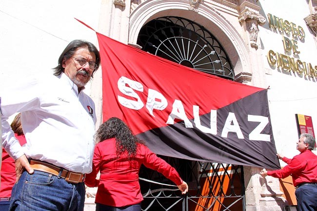 Crecenciano Sánchez Pérez, secretario general del Spauaz ■ foto: andrés sánchez