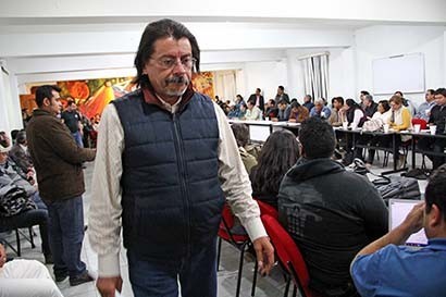 Crescenciano Sánchez Pérez, secretario general del Sindicato de Personal Académico ■ foto: andrés sánchez