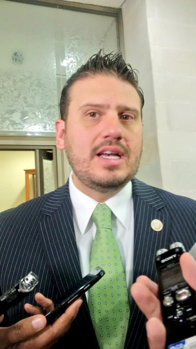 Cuauhtémoc Calderón Galván, legislador local del Partido Verde Ecologista de México ■ foto: alma tapia