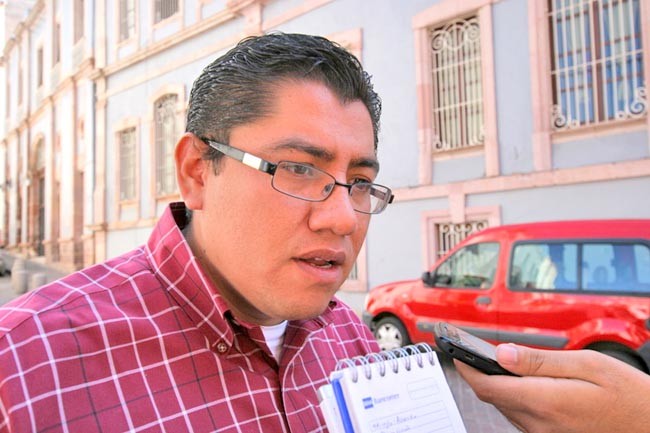 Saúl Monreal Ávila, dirigente estatal de Movimiento Ciudadano. Imagen de archivo ■ foto: La Jornada Zacatecas