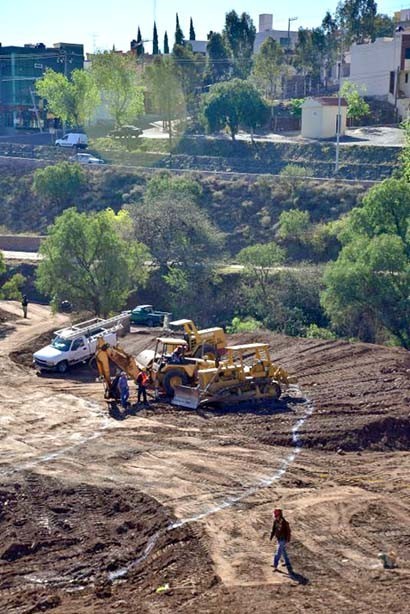 Aspecto de los trabajos que se realizan para el espacio cultural ■ FOTO: LA JORNADA ZACATECAS