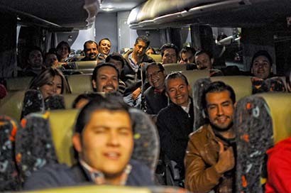 Imagen de los emprendedores que viajan a la Ciudad de México para conocer de otras oportunidades de negocio para el estado ■ FOTO: LA JORNADA ZACATECAS