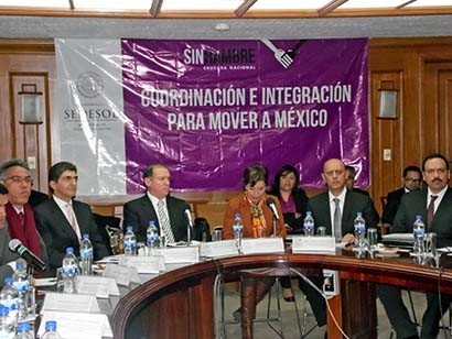 Presentación del balance de acciones efectuadas durante el Mes de la Cruzada Nacional Contra el Hambre ■ FOTO: LA JORNADA ZACATECAS