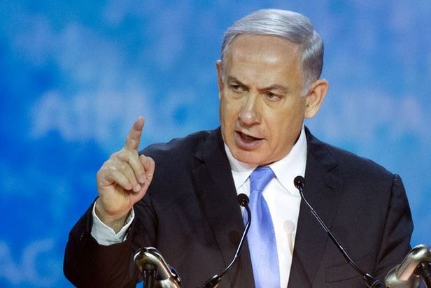 El primer ministro israelí Benjamin Netanyahu, se dirifió al Comité de Asuntos de israelí-estadunidenses, en Washington. Foto Ap