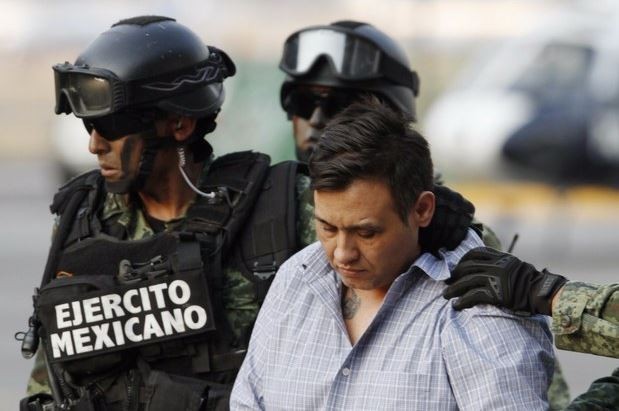 Omar Treviño, alias el 'Z-42', líder del cártel de 'Los Zeta', luego de ser detenido en San Pedro Garza, Nuevo León. Foto: La Jornada