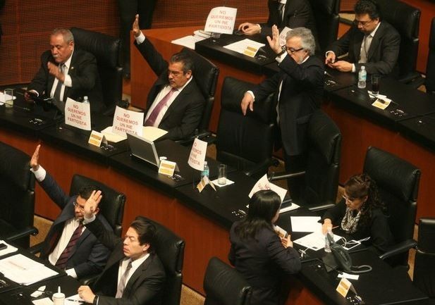 Sesión del Senado el pasado 16 de febrero. Foto: La Jornada