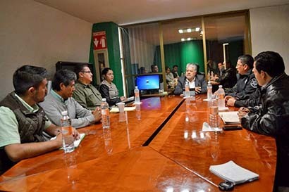 Reunión de planeación por parte de las autoridades de vialidad en la capital del estado ■ FOTO: LA JORNADA ZACATECAS