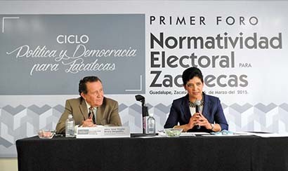 El 21 de abril se realizará un ciclo de conferencias titulado Hacia la elección del 2016: perspectivas, anunció el consejero presidente del IEEZ ■ foto: La Jornada Zacatecas