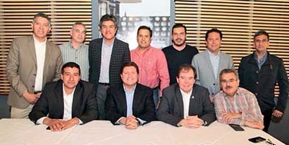 Adolfo Bonilla Gómez tuvo su primer encuentro con líderes de organismos empresariales ■ FOTO: LA JORNADA ZACATECAS