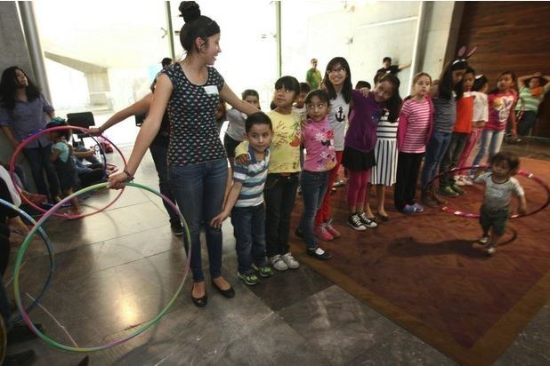 Celebración con motivo del Día del Niño realizada el 26 de abril en la Biblioteca Vasconcelos. Foto: La Jornada