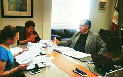 Norma Julieta del Río Venegas, Raquel Velasco Macías y José Antonio de la Torre Dueñas ■ FOTO: LA JORNADA ZACATECAS