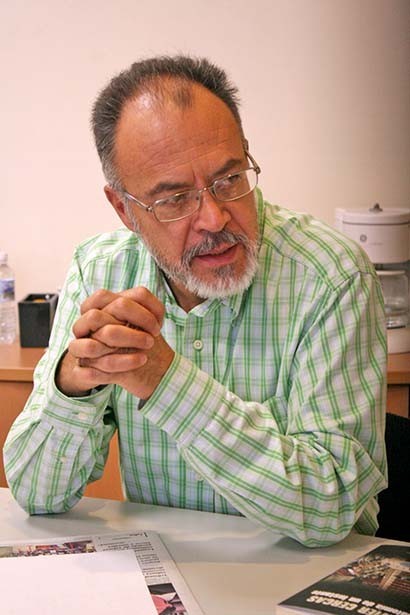 Francisco Valerio Hernández, docente de la Unidad Académica de Ciencias Sociales de la UAZ ■ foto: MIGUEL ÁNGEL NÚÑEZ